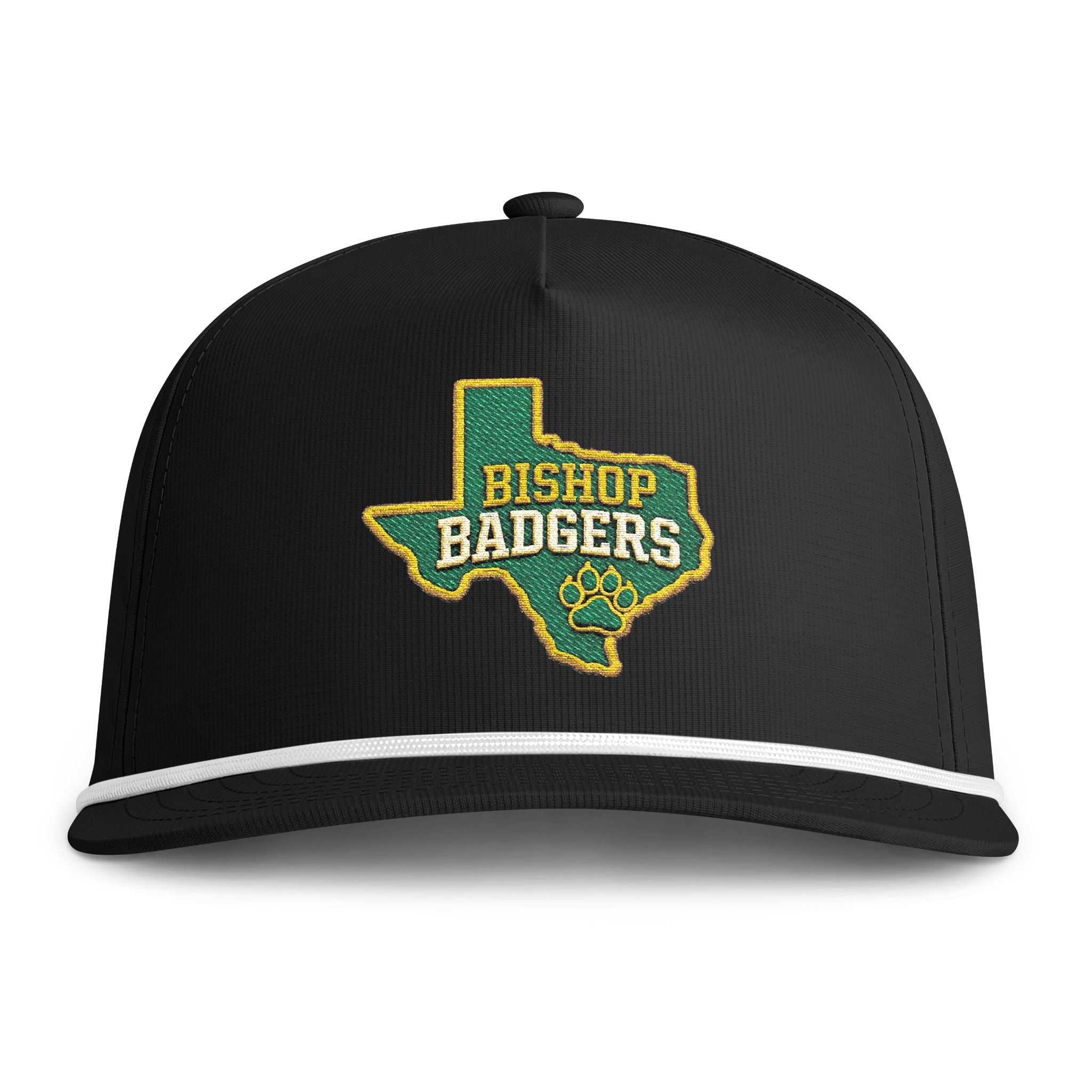 Sunwashed Rope Cap - Vintage Badger Crushers Embroidered Trucker Hat