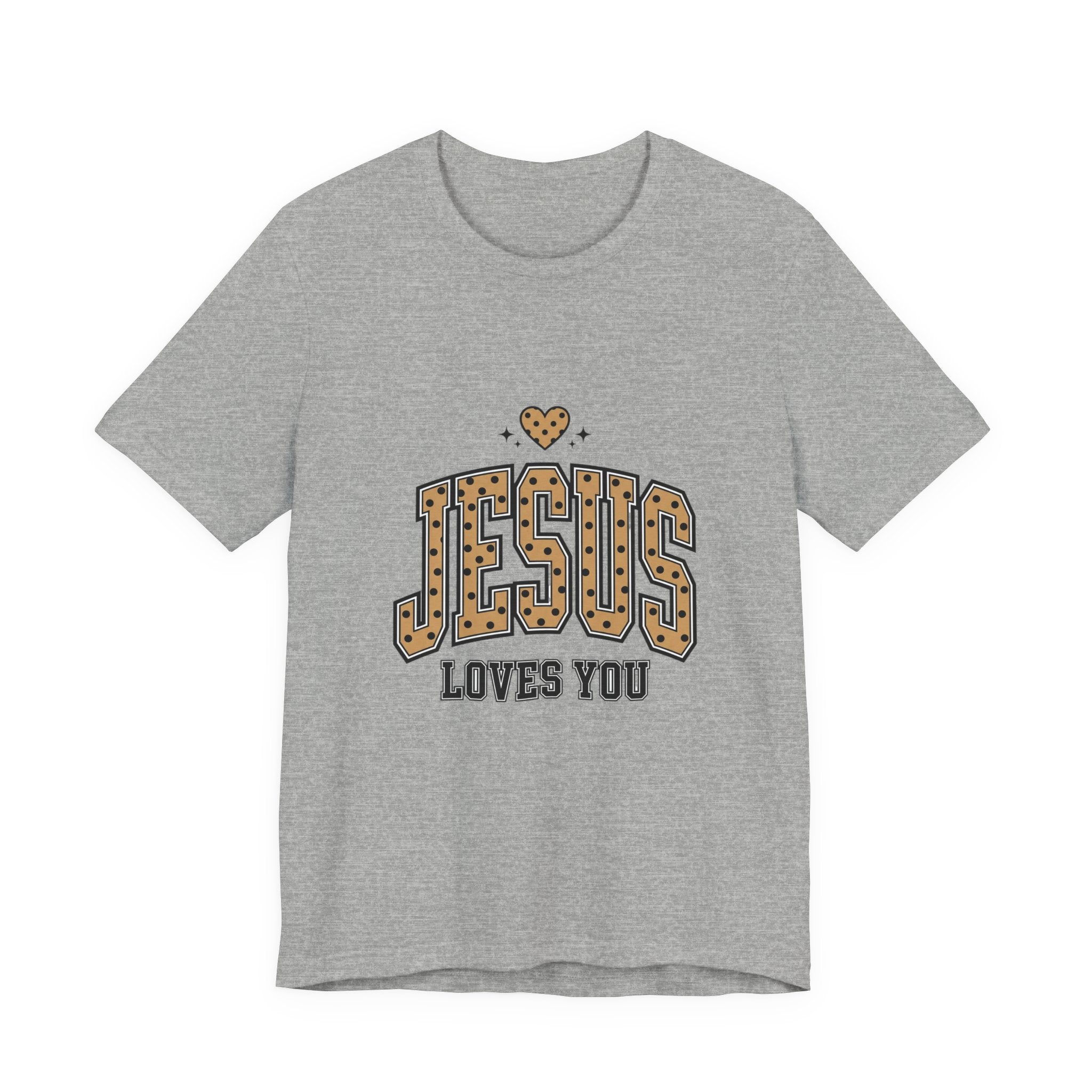 Jesus Loves You Tee | Polka Dot Retro Typography